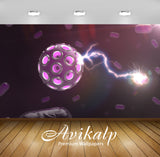 Avikalp Exclusive Awi3621 Electric Molecules Full HD Wallpapers for Living room, Hall, Kids Room, Ki