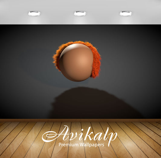 Avikalp Exclusive Awi3655 Furry Ball Full HD Wallpapers for Living room, Hall, Kids Room, Kitchen, T