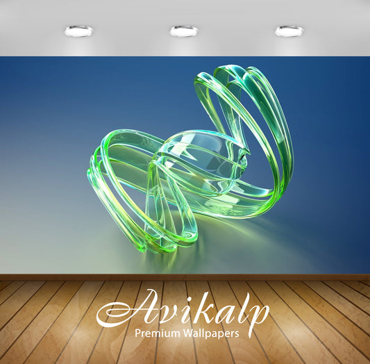 Avikalp Exclusive Awi3690 Glass Sculpture Full HD Wallpapers for Living room, Hall, Kids Room, Kitch