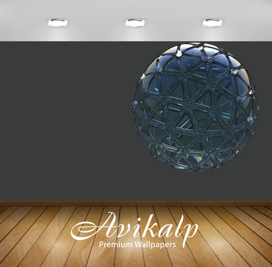 Avikalp Exclusive Awi3694 Glass Sphere Full HD Wallpapers for Living room, Hall, Kids Room, Kitchen,