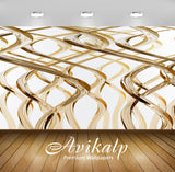 Avikalp Exclusive Awi3720 Gold Strands Full HD Wallpapers for Living room, Hall, Kids Room, Kitchen,