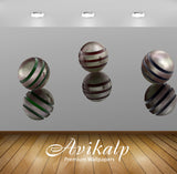 Avikalp Exclusive Awi3792 Metal Spheres Full HD Wallpapers for Living room, Hall, Kids Room, Kitchen