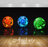 Avikalp Exclusive Awi3813 Missing Pieces From The Colorful Orbs Full HD Wallpapers for Living room,