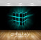 Avikalp Exclusive Awi3818 Neon Cube Full HD Wallpapers for Living room, Hall, Kids Room, Kitchen, TV