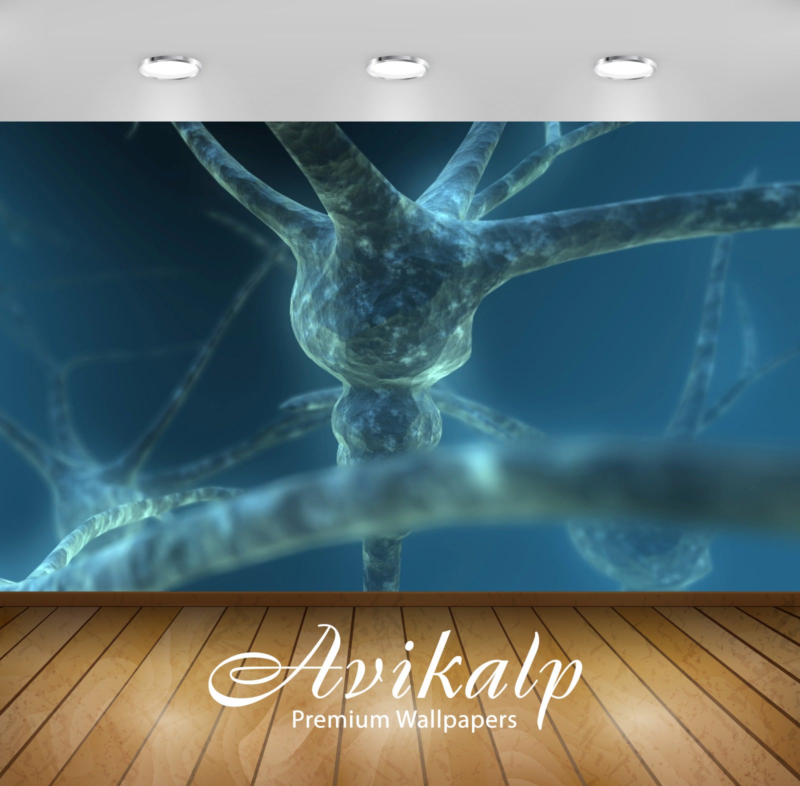 Avikalp Exclusive Awi3821 Neurons Full HD Wallpapers for Living room, Hall, Kids Room, Kitchen, TV B