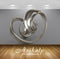 Avikalp Exclusive Awi3905 Silver Swirl Full HD Wallpapers for Living room, Hall, Kids Room, Kitchen,