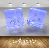 Avikalp Exclusive Awi3907 Snowflake Cubes Full HD Wallpapers for Living room, Hall, Kids Room, Kitch