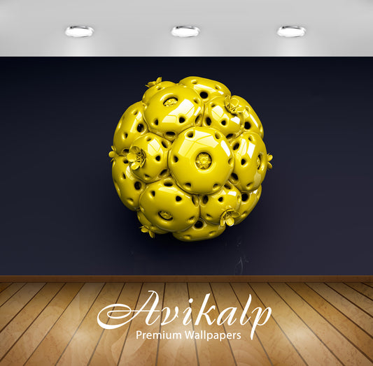 Avikalp Exclusive Awi3916 Sphere Full HD Wallpapers for Living room, Hall, Kids Room, Kitchen, TV Ba