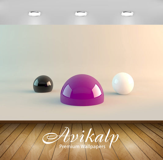 Avikalp Exclusive Awi4025 Variety Of Balls Full HD Wallpapers for Living room, Hall, Kids Room, Kitc