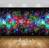 Avikalp Exclusive Awi4086 Bright Colors Reflected On The Bubbles Full HD Wallpapers for Living room,