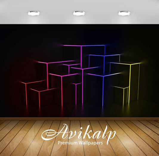 Avikalp Exclusive Awi4088 Bright Edges Full HD Wallpapers for Living room, Hall, Kids Room, Kitchen,