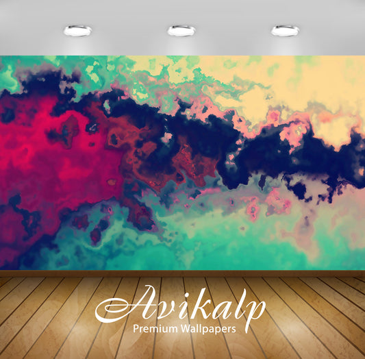 Avikalp Exclusive Awi4109 Burning Clouds Full HD Wallpapers for Living room, Hall, Kids Room, Kitche