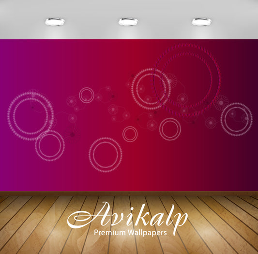 Avikalp Exclusive Awi4121 Circles Full HD Wallpapers for Living room, Hall, Kids Room, Kitchen, TV B