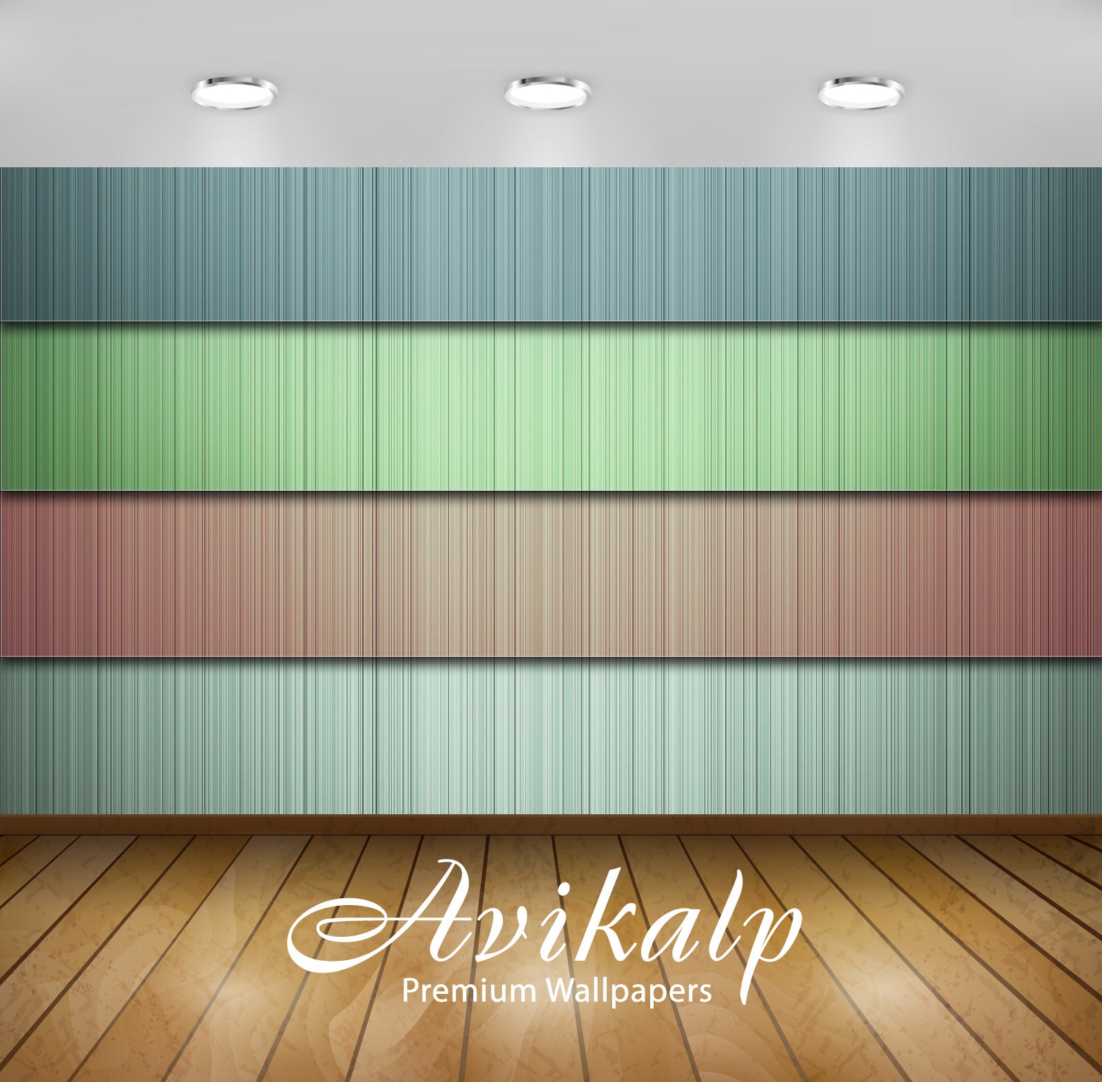 Avikalp Exclusive Awi4172 Colorful Lines And Stripes Full HD Wallpapers for Living room, Hall, Kids