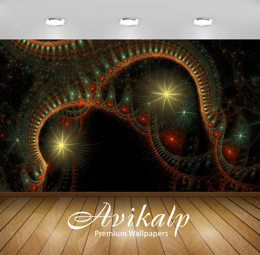 Avikalp Exclusive Awi4340 Fractal Arches On Top Of The Bright Lights Full HD Wallpapers for Living r