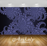 Avikalp Exclusive Awi4351 Fractal Circles Full HD Wallpapers for Living room, Hall, Kids Room, Kitch