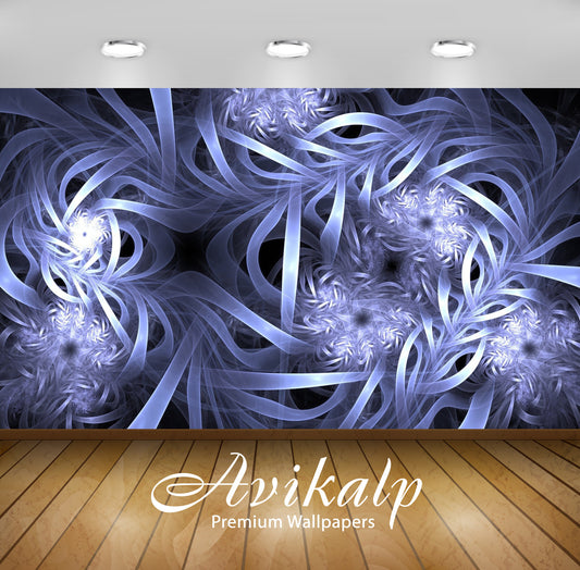 Avikalp Exclusive Awi4371 Fractal Glowing Swirls And Spirals Full HD Wallpapers for Living room, Hal