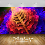 Avikalp Exclusive Awi4391 Fractal Petals Full HD Wallpapers for Living room, Hall, Kids Room, Kitche