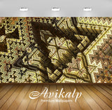 Avikalp Exclusive Awi4409 Fractal Star Full HD Wallpapers for Living room, Hall, Kids Room, Kitchen,