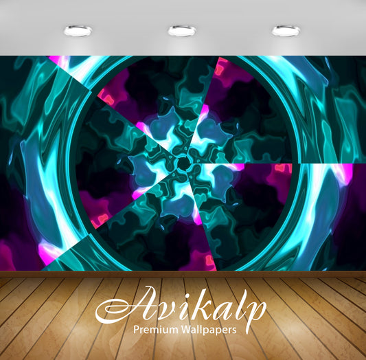 Avikalp Exclusive Awi4469 Kaleidoscope Full HD Wallpapers for Living room, Hall, Kids Room, Kitchen,