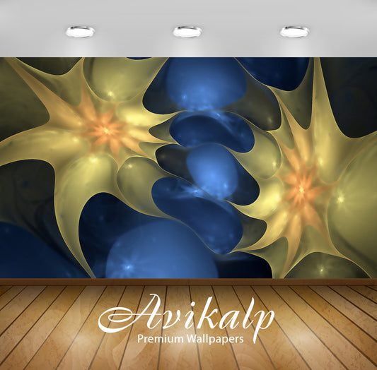 Avikalp Exclusive Awi4495 Liquid Stars Full HD Wallpapers for Living room, Hall, Kids Room, Kitchen,