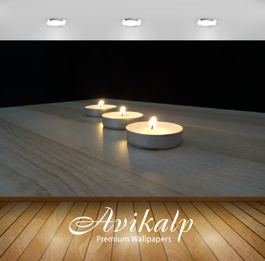 Avikalp Exclusive Premium candles HD Wallpapers for Living room, Hall, Kids Room, Kitchen, TV Backgr