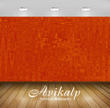 Avikalp Exclusive Awi4538 Orange Waves Full HD Wallpapers for Living room, Hall, Kids Room, Kitchen,