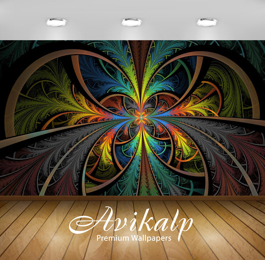 Avikalp Exclusive Awi4569 Psychedelic Full HD Wallpapers for Living room, Hall, Kids Room, Kitchen,