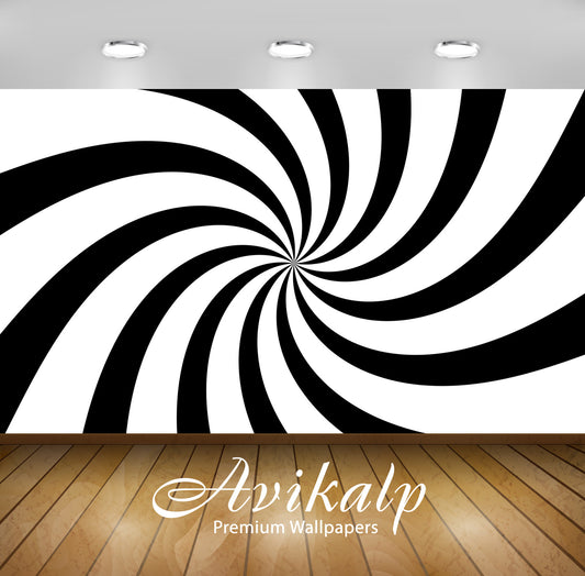 Avikalp Exclusive Awi4618 Spiral Full HD Wallpapers for Living room, Hall, Kids Room, Kitchen, TV Ba