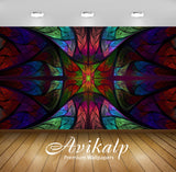 Avikalp Exclusive Awi4637 Stained Glass Full HD Wallpapers for Living room, Hall, Kids Room, Kitchen