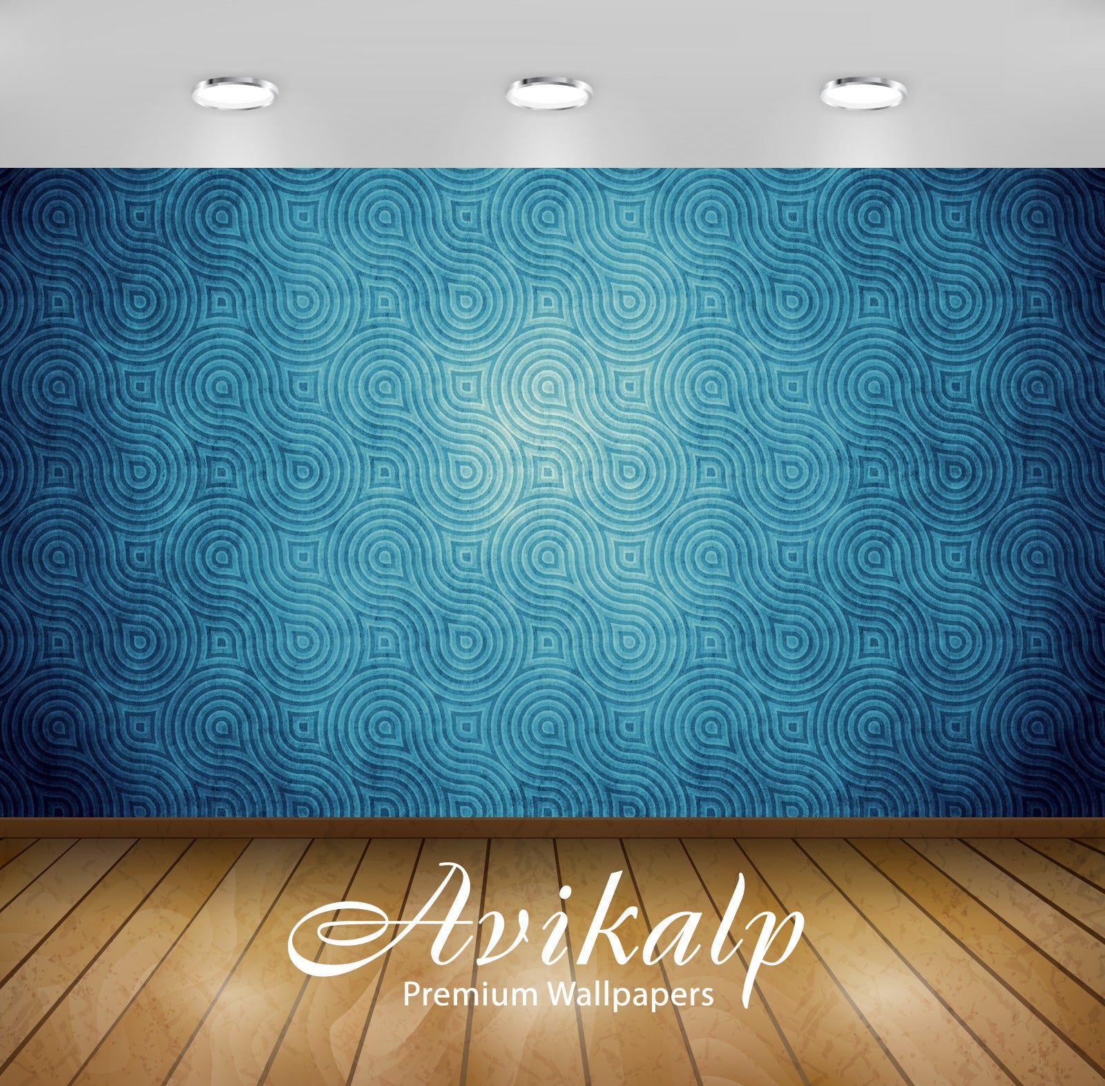 Avikalp Exclusive Awi4675 Wavy Pattern Full HD Wallpapers for Living room, Hall, Kids Room, Kitchen,