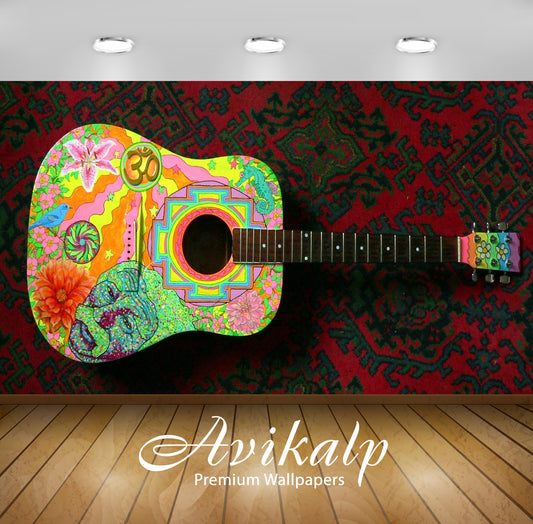 Avikalp Exclusive Awi4682 Acoustic Guitar Music Instrument Song Full HD Wallpapers for Living room,