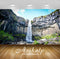 Avikalp Exclusive Awi4923 Waterfall Nature Mountain Full HD Wallpapers for Living room, Hall, Kids R