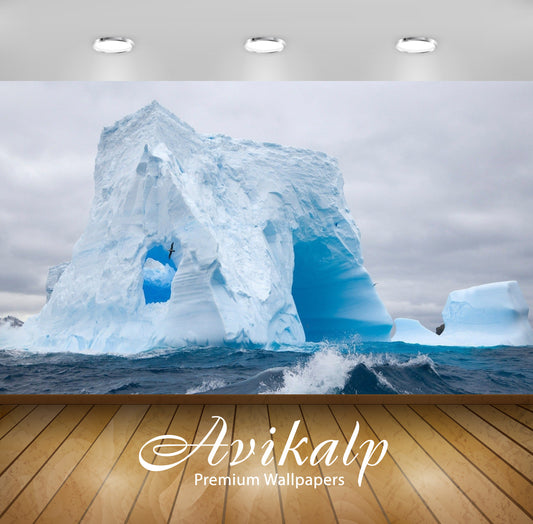 Avikalp Exclusive Awi5637 Iceberg Nature Full HD Wallpapers for Living room, Hall, Kids Room, Kitche