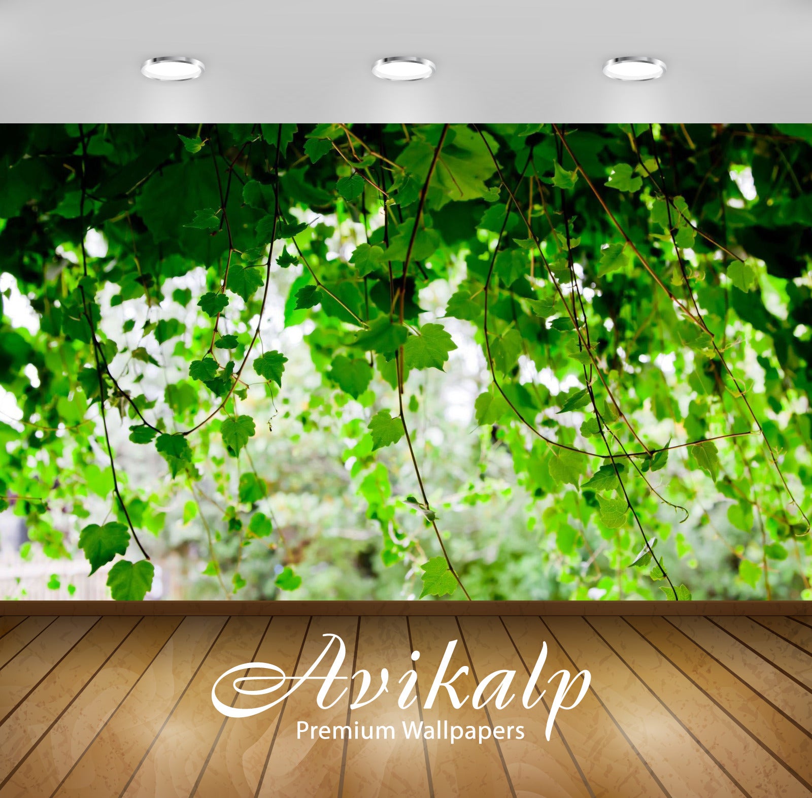 Avikalp Exclusive Awi5646 Ivy Nature Full HD Wallpapers for Living room, Hall, Kids Room, Kitchen, T