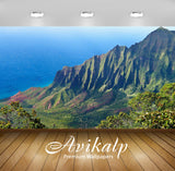 Avikalp Exclusive Awi5657 Kalalau Valley Nature Full HD Wallpapers for Living room, Hall, Kids Room,