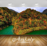 Avikalp Exclusive Awi5704 Lake Tazawa Nature Full HD Wallpapers for Living room, Hall, Kids Room, Ki