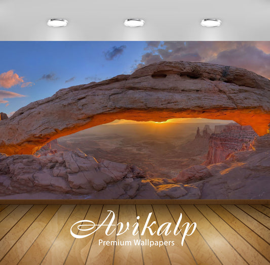 Avikalp Exclusive Awi5751 Mesa Arch Nature Full HD Wallpapers for Living room, Hall, Kids Room, Kitc