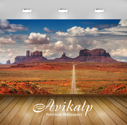 Avikalp Exclusive Awi5763 Monument Valley Nature Full HD Wallpapers for Living room, Hall, Kids Room