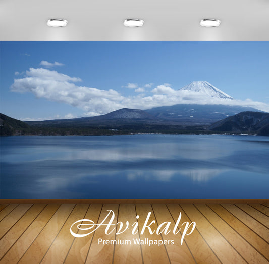 Avikalp Exclusive Awi5798 Mount Fuji Nature Full HD Wallpapers for Living room, Hall, Kids Room, Kit