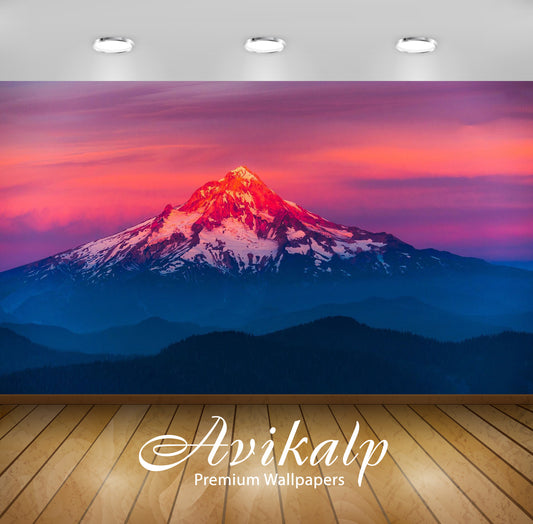 Avikalp Exclusive Awi5803 Mount Hood Nature Full HD Wallpapers for Living room, Hall, Kids Room, Kit