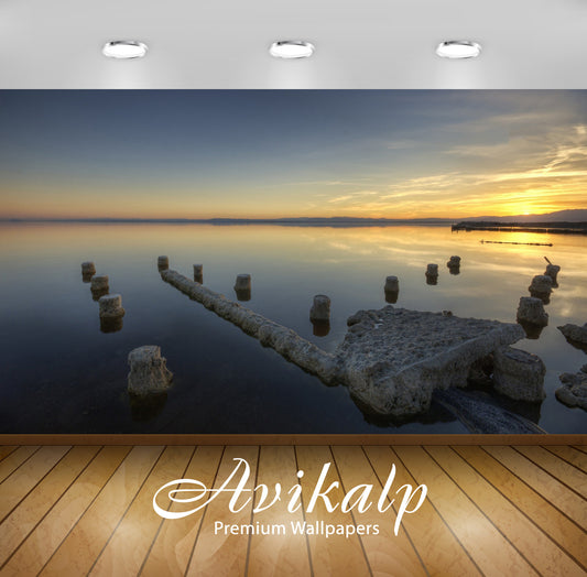 Avikalp Exclusive Awi6159 Salton Sea Nature Full HD Wallpapers for Living room, Hall, Kids Room, Kit