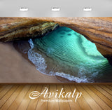 Avikalp Exclusive Awi7256 Sandy Beach In The Cave Nature HD Wallpaper