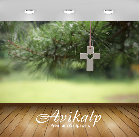 Avikalp Exclusive Premium cross HD Wallpapers for Living room, Hall, Kids Room, Kitchen, TV Backgrou