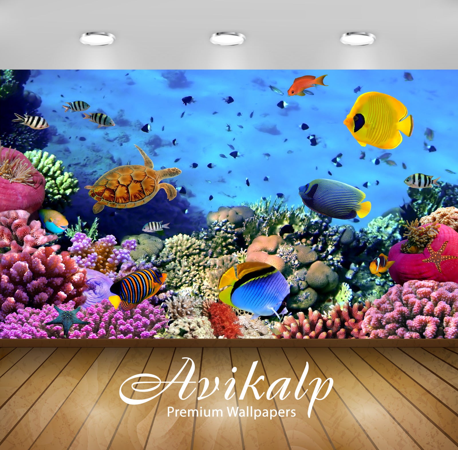 Avikalp Exclusive Awi7419 Fish Under Water Marine Sea Ocean