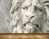 Avikalp MWZ0374 White Lion 3D HD Wallpaper