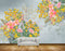 Avikalp MWZ1232 Pink Yellow Flowers Leaves HD Wallpaper