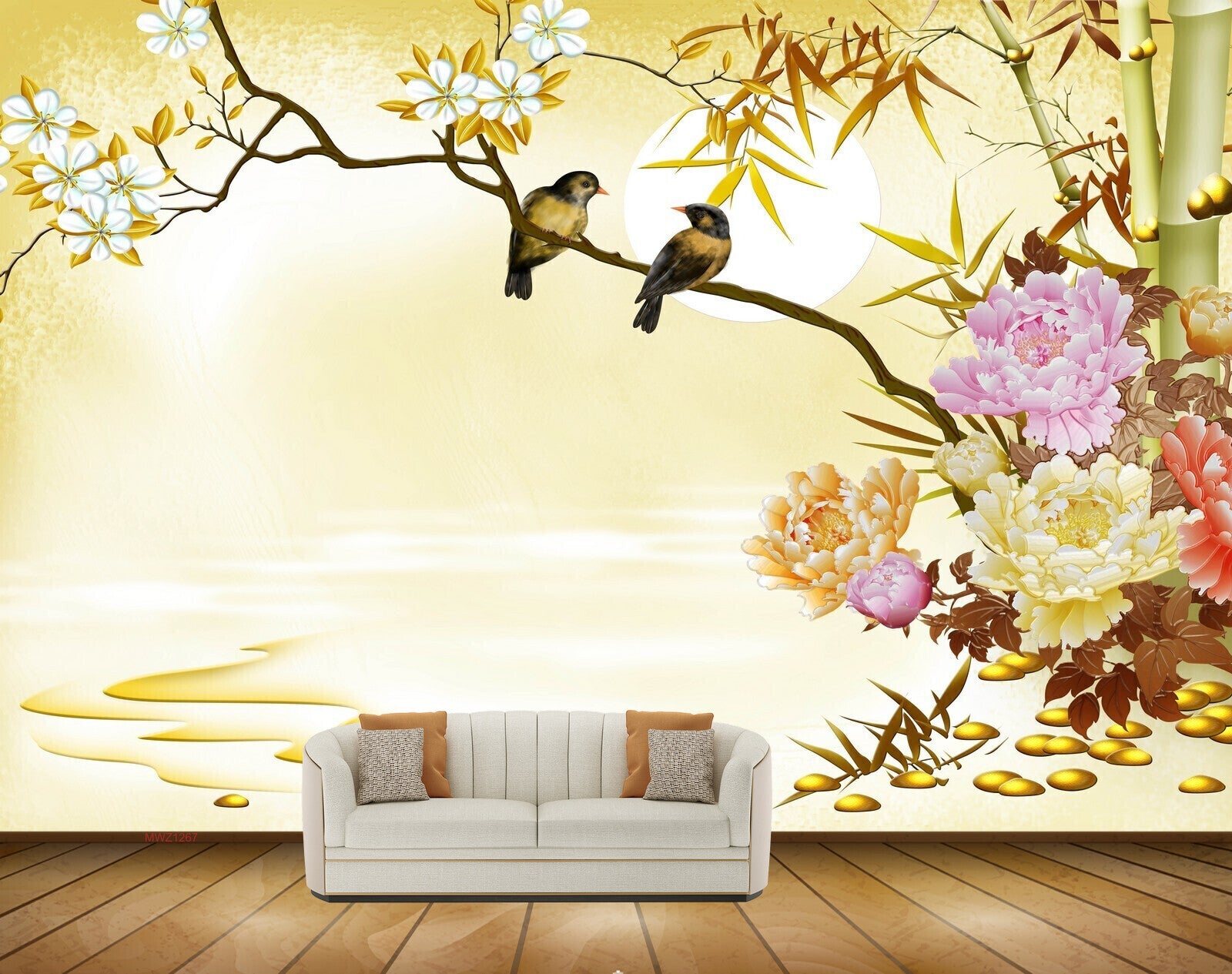 Mural Yellow 3D Wallpaper in Delhi at best price by WallPaperDekho.com -  Justdial