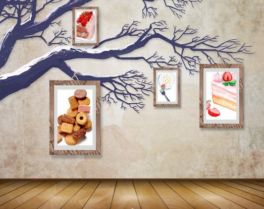 Avikalp MWZ1331 Branches Photo frames Dishes 3D HD Wallpaper