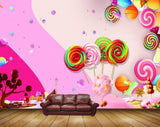 Avikalp MWZ1515 Multicoloured Lollipops Chocolates HD Wallpaper